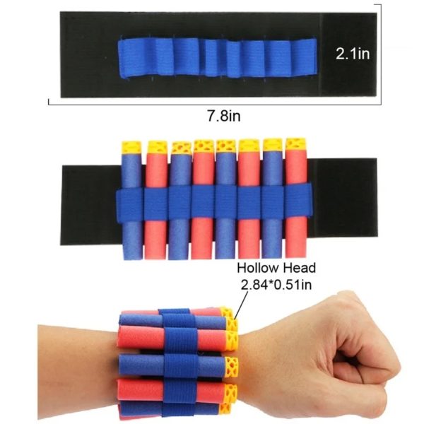 DulglaKit réglable pour Nerf N-Strike Elite, Mega, Rival, Series Kids Toys, DulglaLeg Holster Refill Soft Bullets – Image 3
