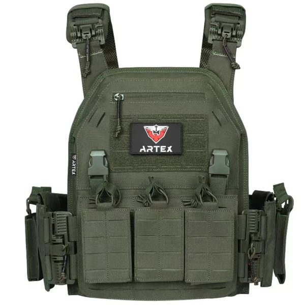 Dulgla6094-Gilet de transport détachable rapide, léger, découpé au laser, chasse en plein air, équipement noir, haute qualité