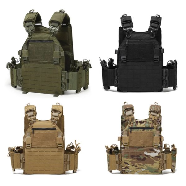 Skip Gla6094-Gilets légers découpés au laser à dégagement rapide, DulglaBlack Gear Carry, Dulvest de chasse, Nouveau