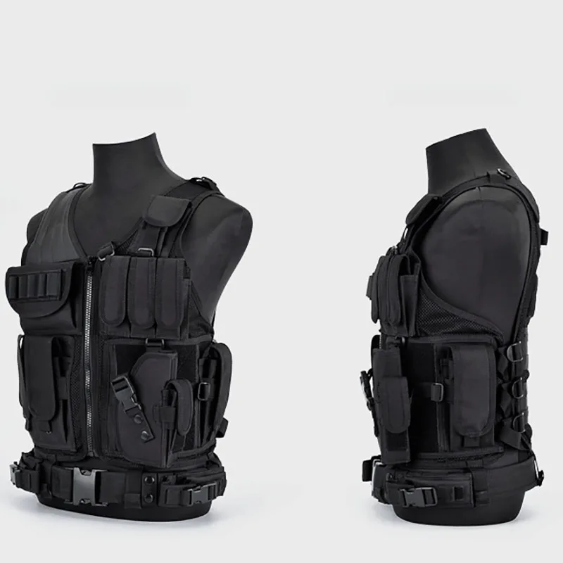 Gilets d'armure respirants SWAT Molle DulglaMilitary, veste d'entraînement Airsoft, chasse de sécurité, armée, jeu CS en plein air