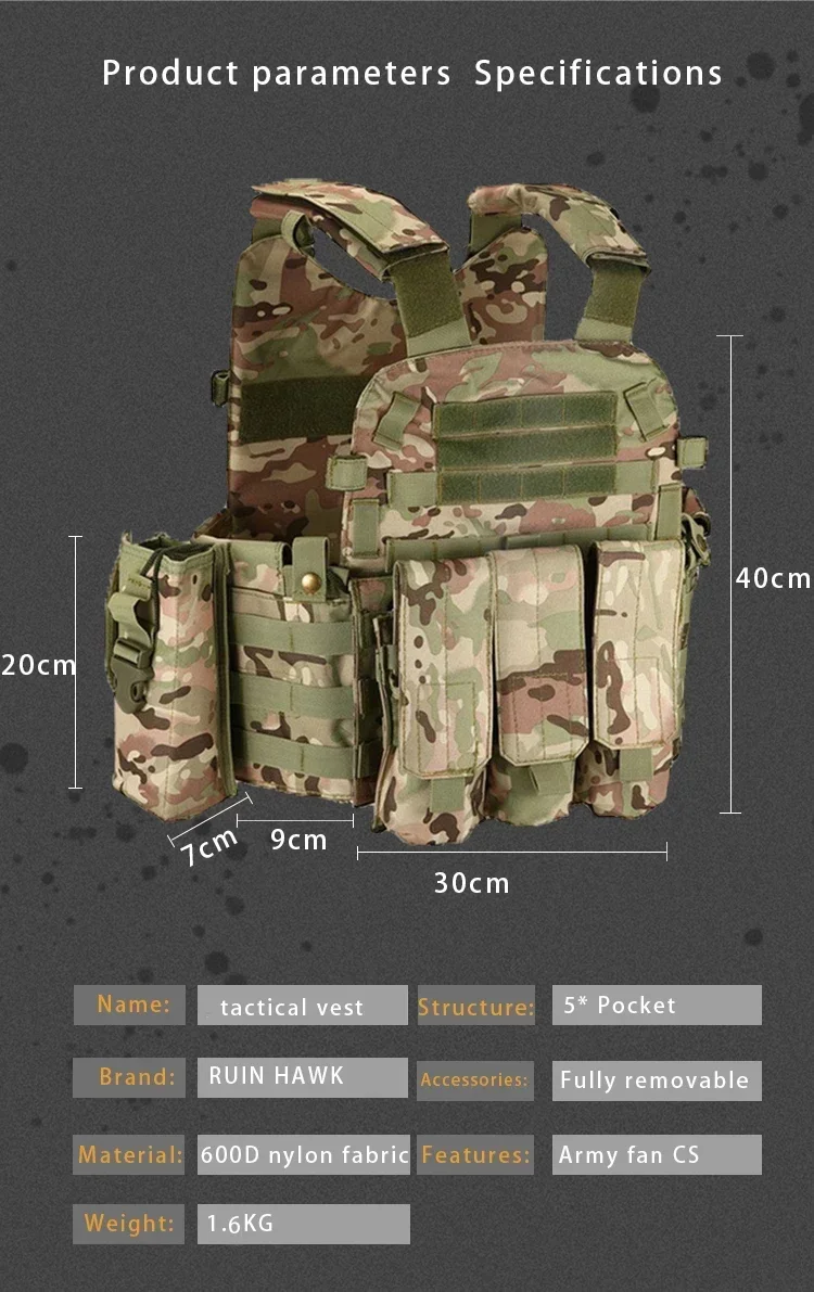 Armure militaire DulglaBody, Skip Army, CS Gear Hunting Plate, Electrolux, Airsoft Accessrespiration, Wargame Powder, Molle Glasure, 6094 Armure militaire DulglaBody, Skip Army, CS Gear Hunting Plate, Electrolux, Airsoft Accessrespiration, Wargame Powder, Molle Glasure, 6094