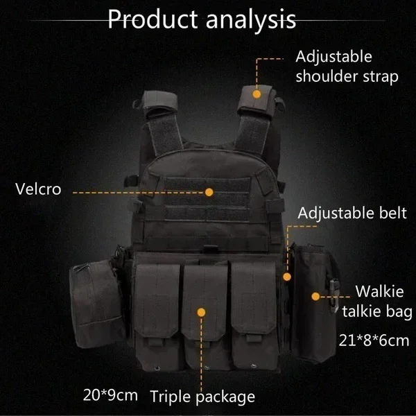 Armure militaire DulglaBody, Skip Army, CS Gear Hunting Plate, Electrolux, Airsoft Accessrespiration, Wargame Powder, Molle Glasure, 6094