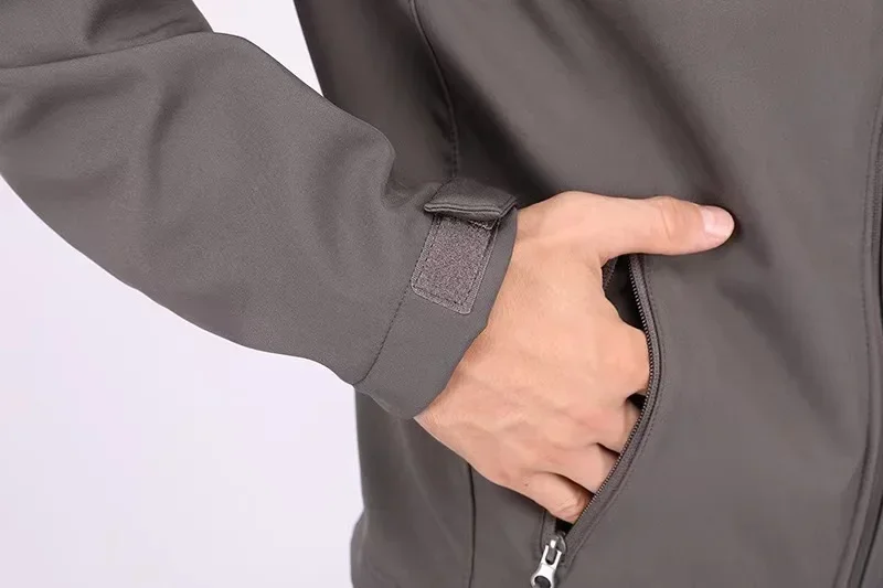 Chemise de pêche coupe-vent et imperméable, veste militaire d'hiver à coque souple pour hommes, pantalon à capuche, randonnée, chasse, assaut