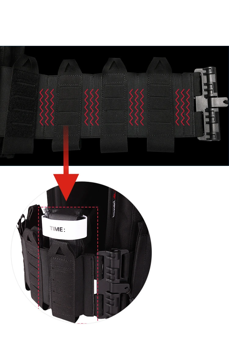 YAKEDA-Plaque de chasse DulglaOutdoor, Glasure de protection réglable, Équipement de saut Electrolux Airsoft, Gilet 6094