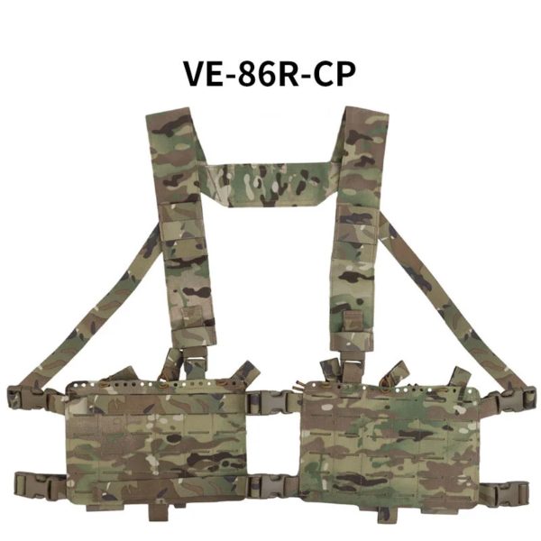 Système MOLLE de plate-forme de poitrine tactique à double face séparée par Alpha, sac de rangement élastique interne, haute expansion – Image 5