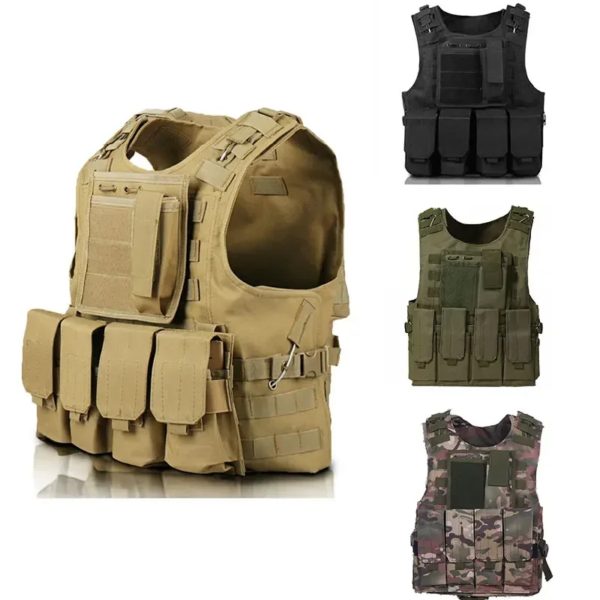 DulglaCS-Gilet de sécurité Molle Game Airsoft Assault, Vêtements d'extérieur, html, CamSolomon Glakip – Image 6