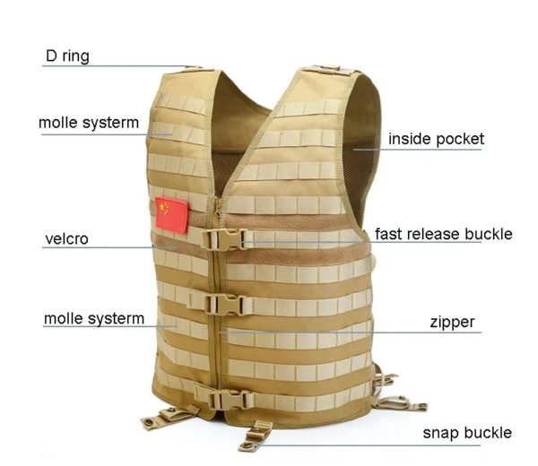 DulMolle-Gilets Airsoft, Swat Utility, Gilet de sport de plein air, Gilet CS, Pêche, html, Équipement de sécurité, GlaMilitary Army – Image 3
