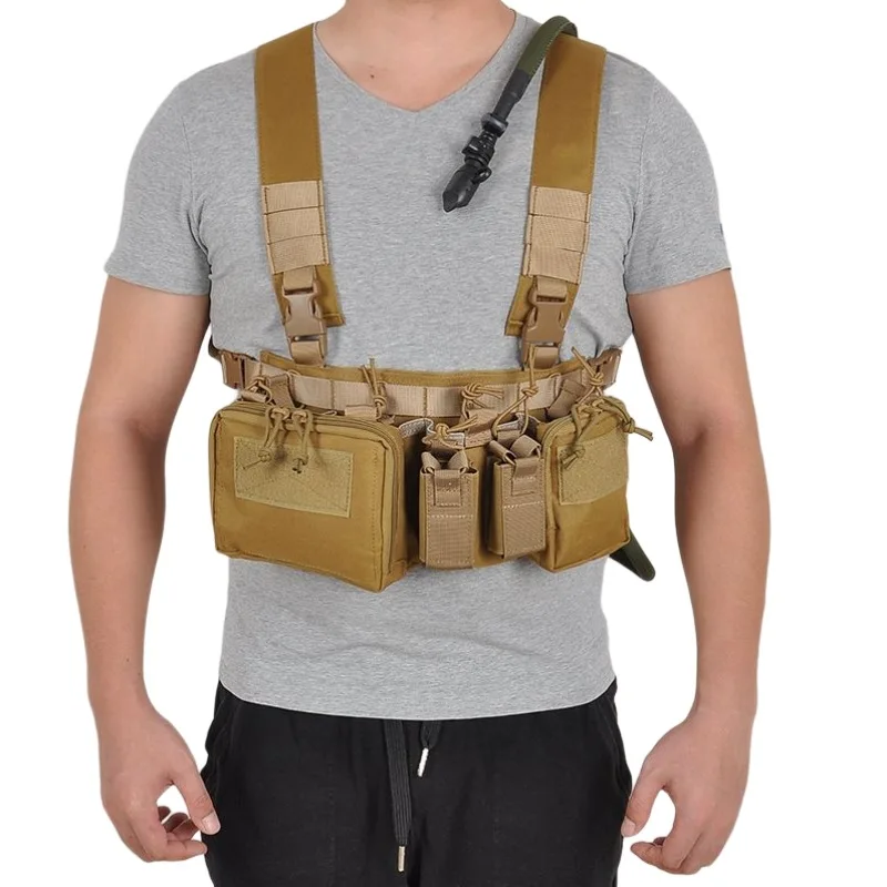 DulChest-Sac d'entraînement sur le terrain en glaçure, sangle CamSolomon multifonctionnelle, multi-poches, camping en plein air, pack d'allumettes CS