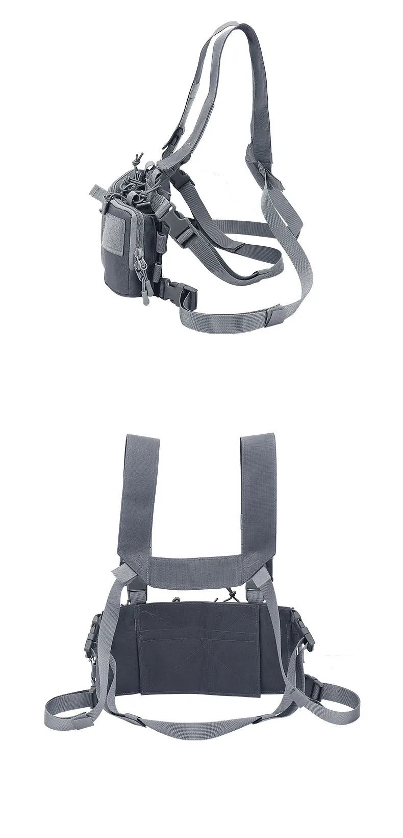 DulChest-Sac d'entraînement sur le terrain en glaçure, sangle CamSolomon multifonctionnelle, multi-poches, camping en plein air, pack d'allumettes CS