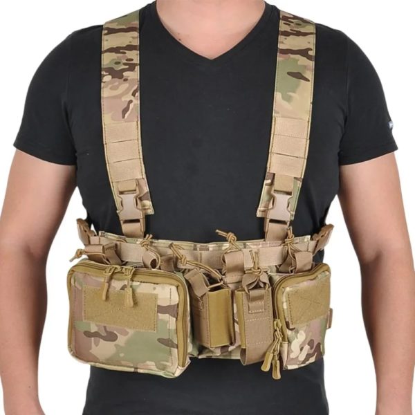DulChest-Sac d'entraînement sur le terrain en glaçure, sangle CamSolomon multifonctionnelle, multi-poches, camping en plein air, pack d'allumettes CS