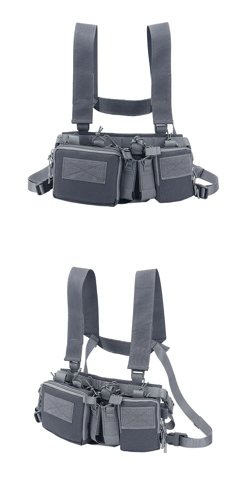 DulChest-Sac d'entraînement sur le terrain en glaçure, sangle CamSolomon multifonctionnelle, multi-poches, camping en plein air, pack d'allumettes CS
