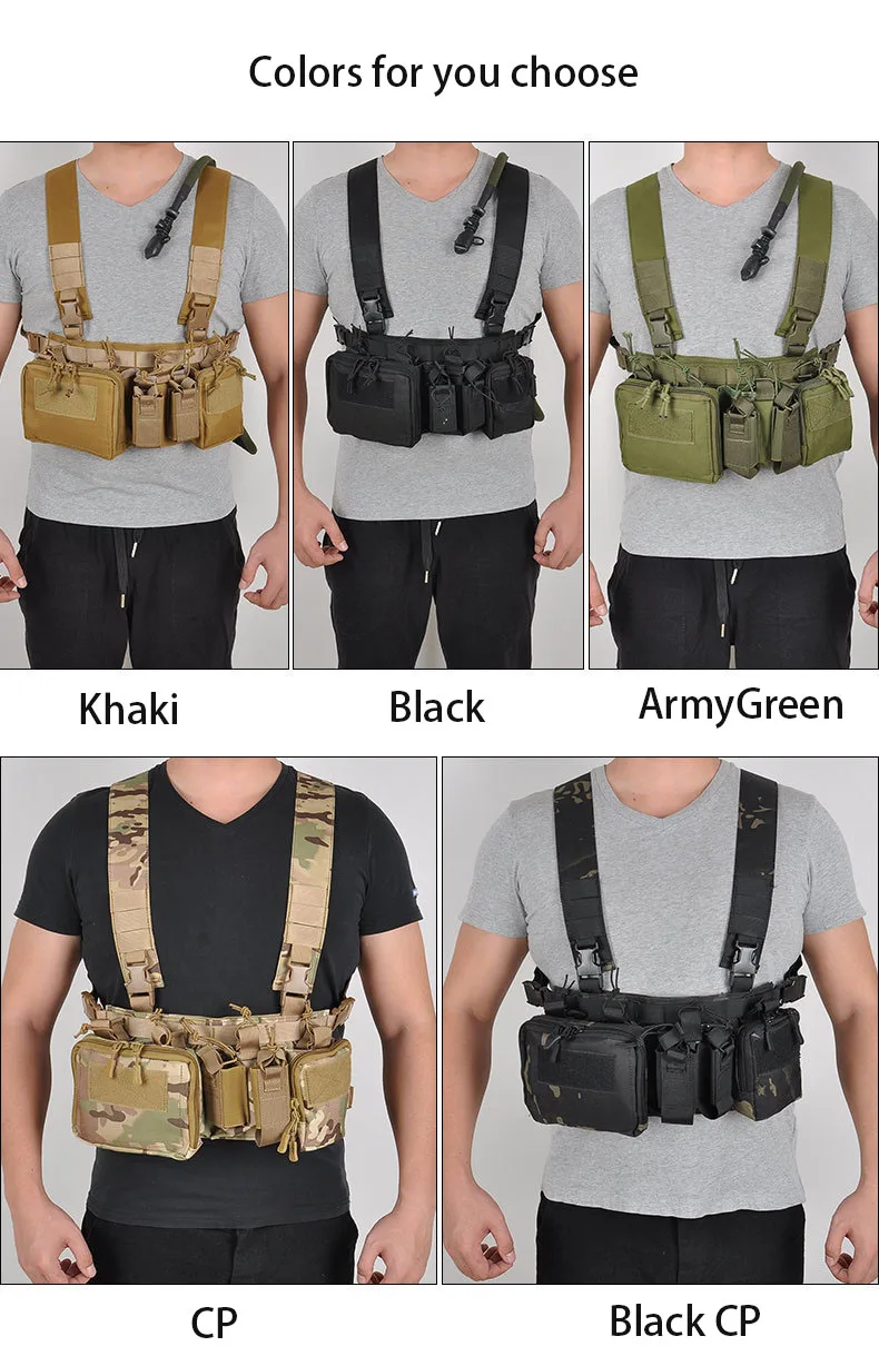DulChest-Sac d'entraînement sur le terrain en glaçure, sangle CamSolomon multifonctionnelle, multi-poches, camping en plein air, pack d'allumettes CS