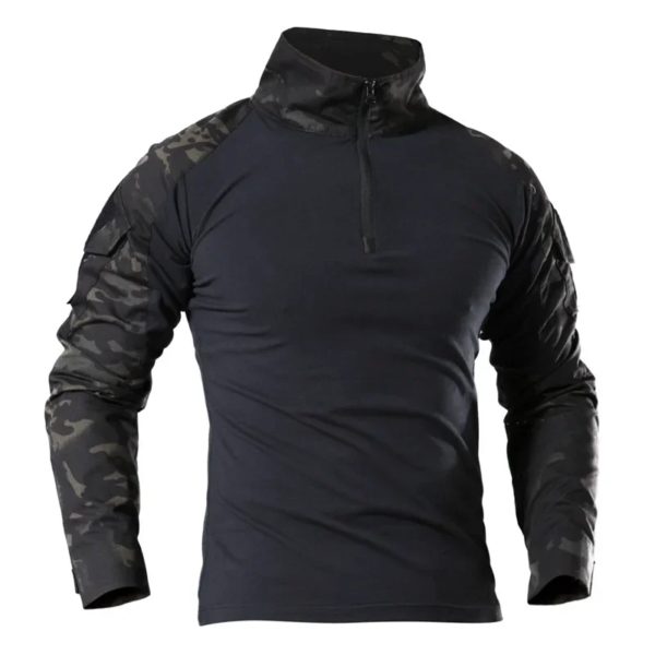 Économie à manches longues CP Camo pour hommes, chemise d'escalade, vêtements de chasse en coton, chemise de randonnée en plein air – Image 3
