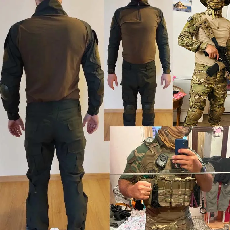 Économie à manches longues CP Camo pour hommes, chemise d'escalade, vêtements de chasse en coton, chemise de randonnée en plein air