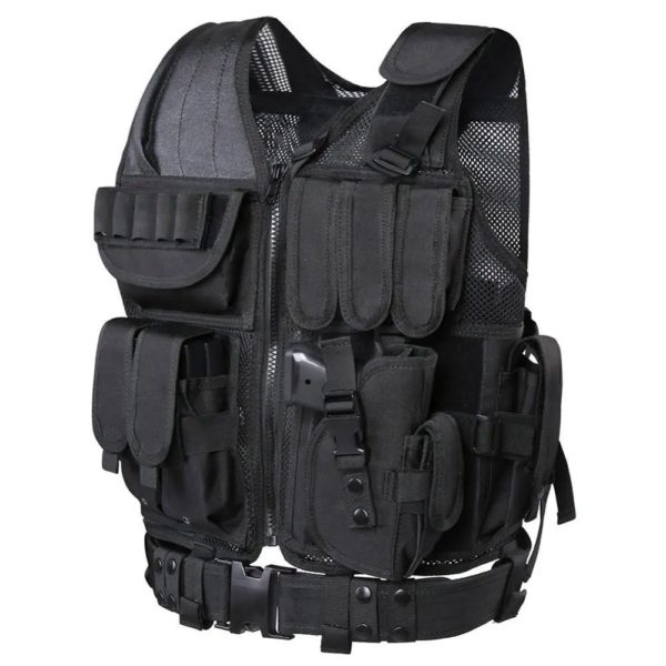 Vêtements de sécurité de chasse multifonctions, veste Swat DulglaSwat, plate-forme de poitrine, CS multi-poches, accessoires de camping