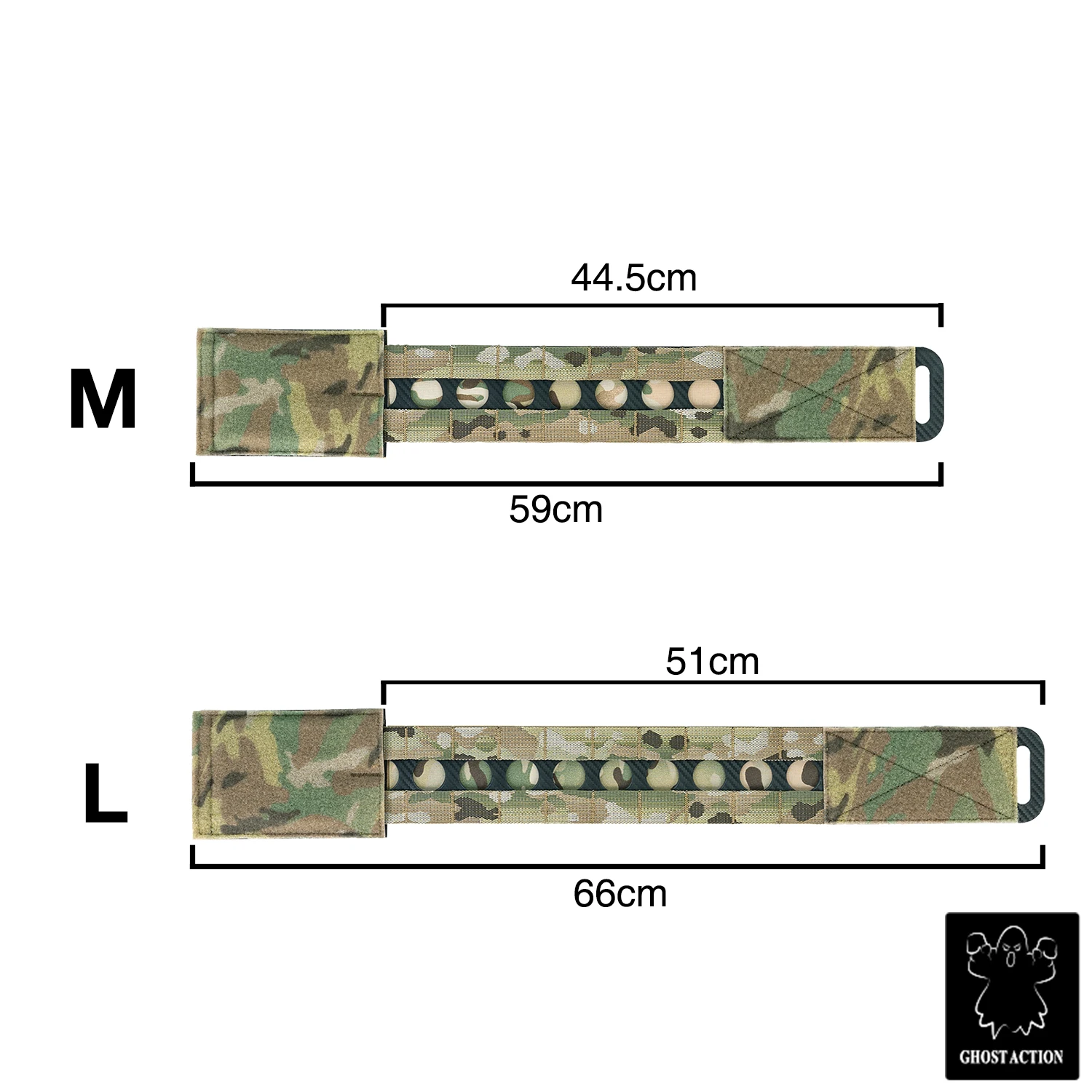 Mesurost Action FCPC V5 Plate Electrolux Cummerbund, dégagement rapide, GlaLightweight Molle M, L 6302