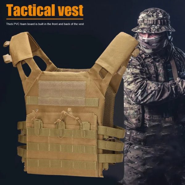 Armure de corps en nylon Dulglac, équipement de jungle, chasse, Electrolux, airsoft, accessoires, saut, MOLLE, camouflage, armée militaire, glaCS, jeu – Image 6