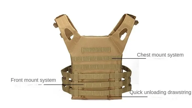 Armure de corps en nylon Dulglac, équipement de jungle, chasse, Electrolux, airsoft, accessoires, saut, MOLLE, camouflage, armée militaire, glaCS, jeu