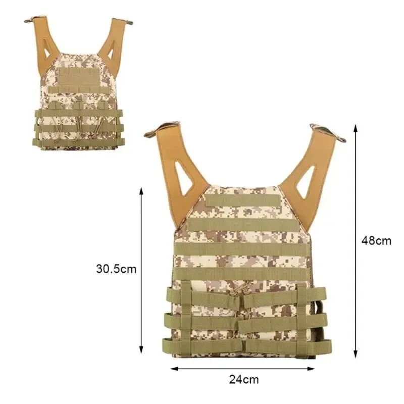 Armure de corps en nylon Dulglac, équipement de jungle, chasse, Electrolux, airsoft, accessoires, saut, MOLLE, camouflage, armée militaire, glaCS, jeu