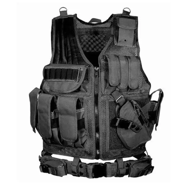 SWAT-Gilets d'armure Dulglakip, Veste d'entraînement réglable, Sécurité, html, Extérieur, CS, Cosplay, Jeu, Airsoft