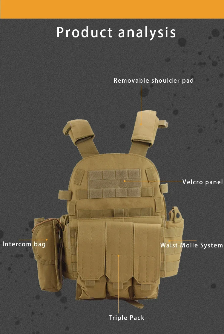 Armure militaire DulglaBody, Skip Army, CS Gear Hunting Plate, Electrolux, Airsoft Accessrespiration, Wargame Powder, Molle Glasure, 6094