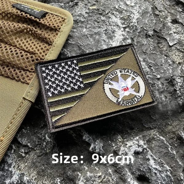 Écusson en GlaSticker Brodé à Crochet et Boucle, Danemark ge de Moral, Accessoires Militaires, Brassard, CorresponlégitiFédérale Américaine – Image 4