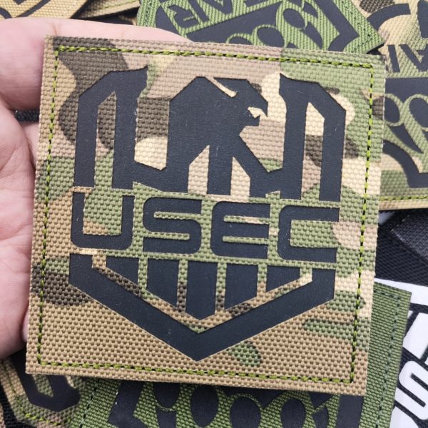 Anneau de crochet de vêtements Microbadge, patch en nylon neige, coulée brodée, Rusia Escape de Tarkov, utseats Bear DulglaEmbroidered – Image 5