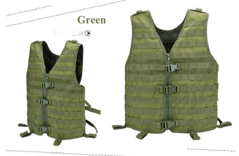 Veste de terrain DulglaMOLLE légère, démontage à dégagement rapide, entraînement militaire imbibé, saut Airsoft, chasse, paintball