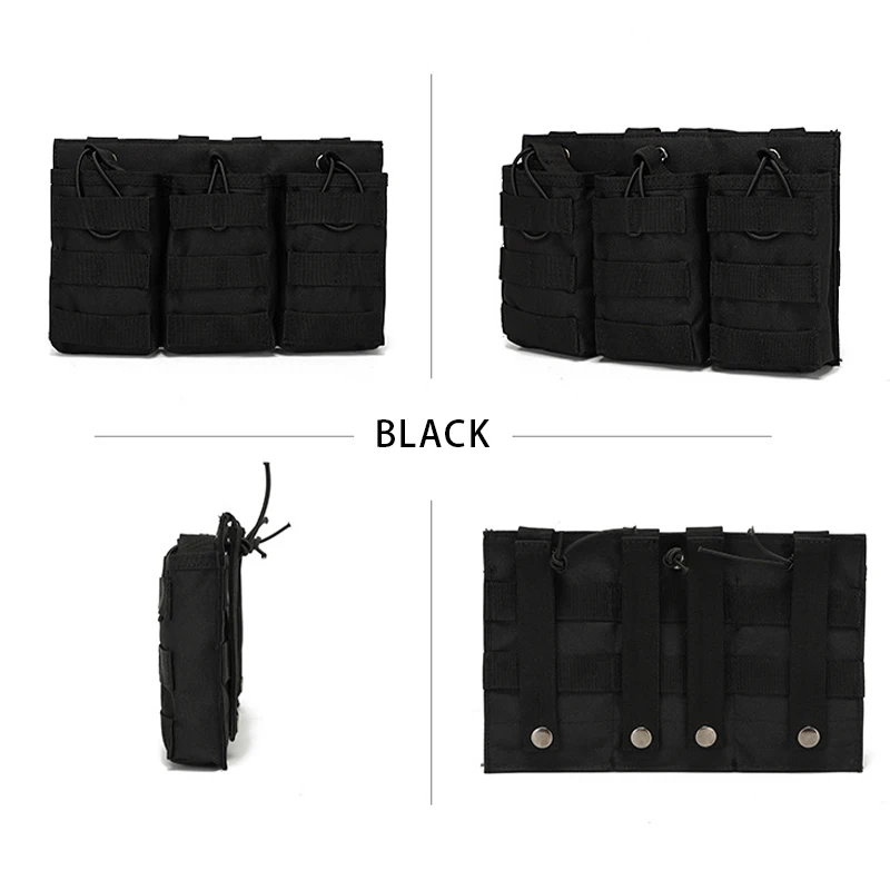 DulTriple-Sac de rangement pour talkie-walkie, en tissu nylon 600D, pour accessoires de magasin de poudres émaillées AK M45.56 mm