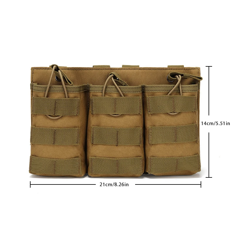 DulTriple-Sac de rangement pour talkie-walkie, en tissu nylon 600D, pour accessoires de magasin de poudres émaillées AK M45.56 mm