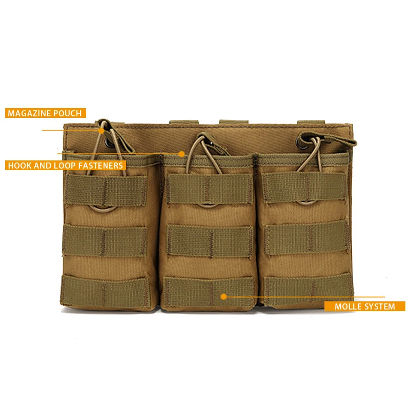 DulTriple-Sac de rangement pour talkie-walkie, en tissu nylon 600D, pour accessoires de magasin de poudres émaillées AK M45.56 mm