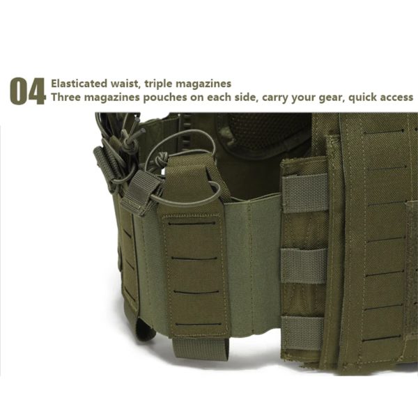 Gilet Tactique Multifonctionnel Résistant à l'Usure, Vêtements d'Entraînement en Plein Air, Équipement de Protection – Image 5