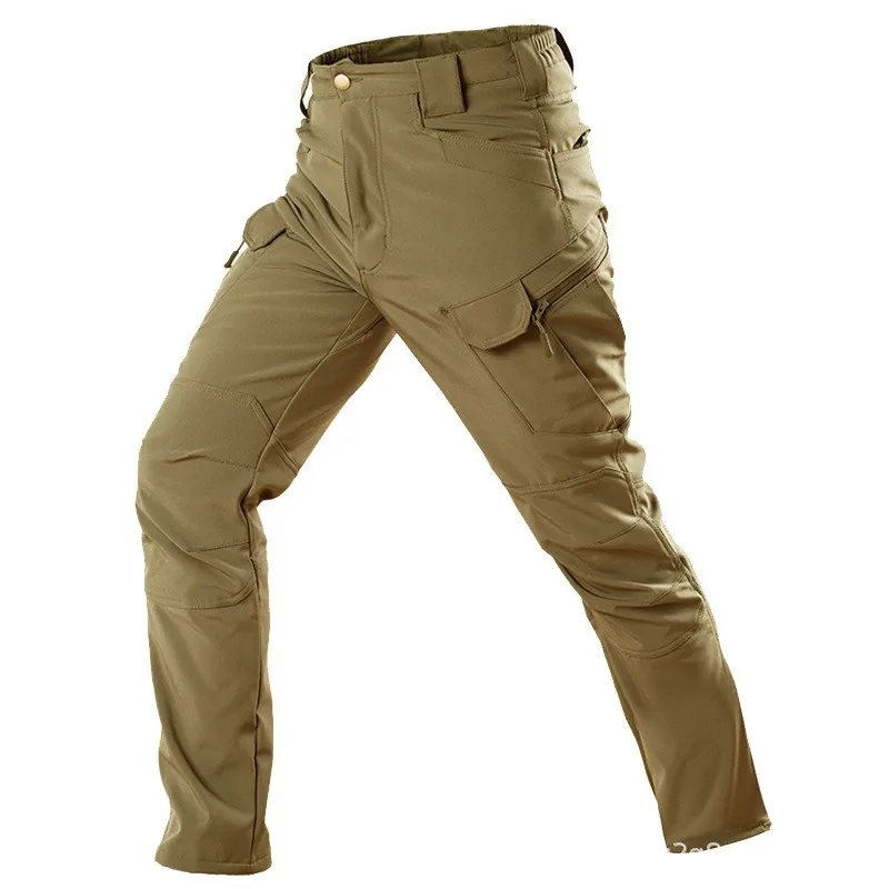 Combinaison de Charge imperméable et respirante en peau de requin, en peluche épaisse, tactique d'alpinisme, entraînement, automne et hiver