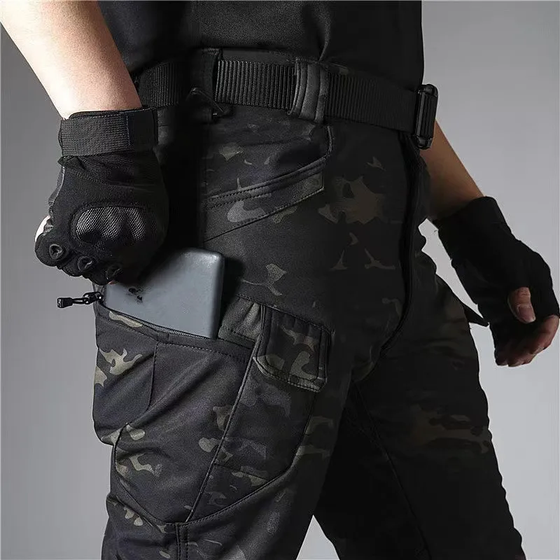Combinaison de Charge imperméable et respirante en peau de requin, en peluche épaisse, tactique d'alpinisme, entraînement, automne et hiver