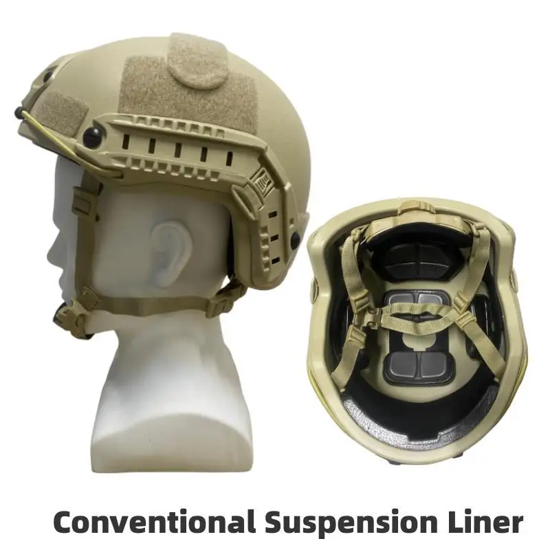DulHelmet-Casque balistique Kevla Aménagement High Cut, coussretours de suspension de haute qualité, NIJ Prospects IA FAST Wendy's