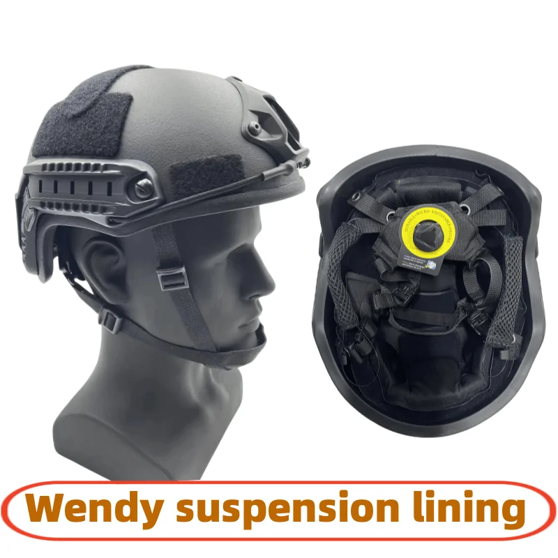 DulHelmet-Casque balistique Kevla Aménagement High Cut, coussretours de suspension de haute qualité, NIJ Prospects IA FAST Wendy's