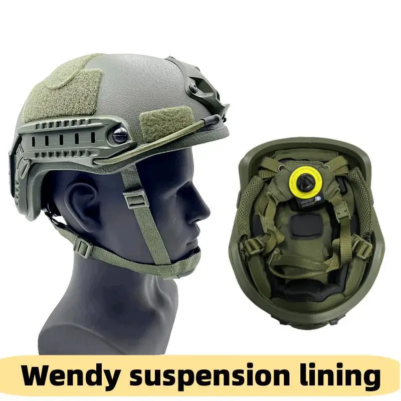 DulHelmet-Casque balistique Kevla Aménagement High Cut, coussretours de suspension de haute qualité, NIJ Prospects IA FAST Wendy's