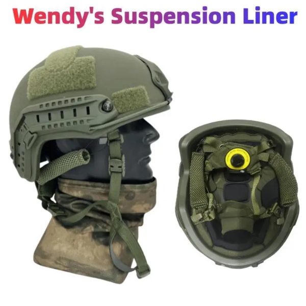 DulHelmet-Casque balistique Kevla Aménagement High Cut, coussretours de suspension de haute qualité, NIJ Prospects IA FAST Wendy's