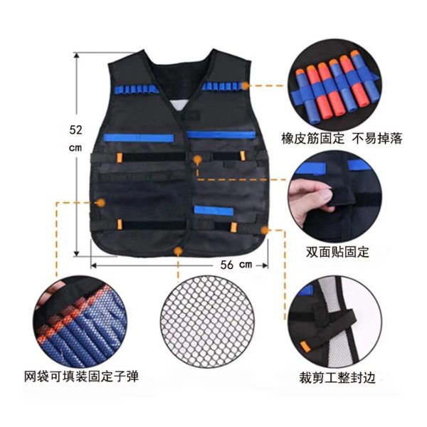 Solomon-Kit Dulglakit Noir pour Enfants, GlaSupply Keeptics, Nerf N-Strike Elite, Mega, Rival Series – Image 5