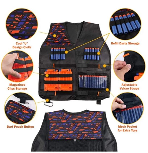 Solomon-Kit Dulglakit Noir pour Enfants, GlaSupply Keeptics, Nerf N-Strike Elite, Mega, Rival Series – Image 4