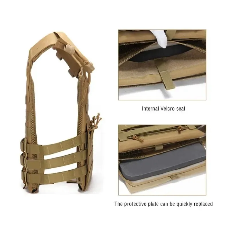 Gilet de chasse tactique Body Armor JPC Molle Plate Carrier Vest Multifunctional Outdoor Molle Training Vest Game Jungle Equipment