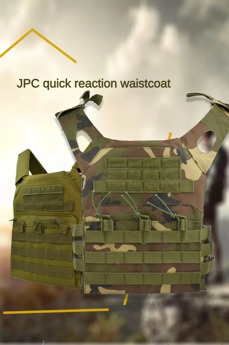 Gilet de chasse tactique Body Armor JPC Molle Plate Carrier Vest Multifunctional Outdoor Molle Training Vest Game Jungle Equipment