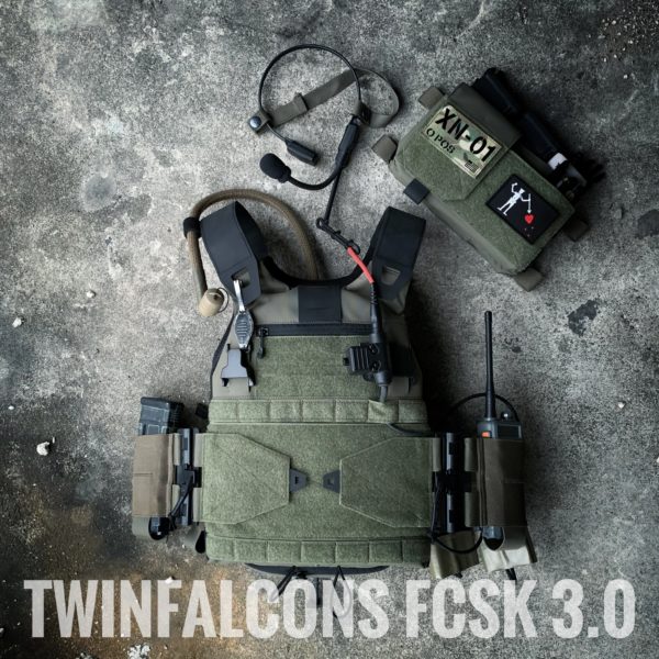 TW-VT23 Delustering TwinFalcons FCSK 3.0 DulLow Vis Plate CarauspglaAirsoft CQB Wargame Hunting Milsim