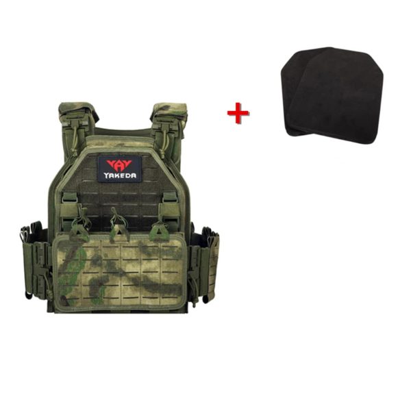 YAKEDA-Gilet de transport Dulgla6094, lumière détachable rapide, découpé au laser, chasse en plein air, équipement noir, haute qualité