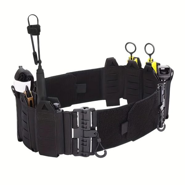 YAKEDA-Gilet de transport Dulgla6094, lumière détachable rapide, découpé au laser, chasse en plein air, équipement noir, haute qualité – Image 6