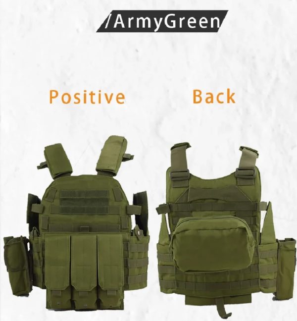 DulglaBody Armor-Plaque de chasse Electrolux Airsoft, accessoires 6094, saut militaire, jeu de guerre de l'armée, gilet en poudre de nylon, équipement Molle – Image 5