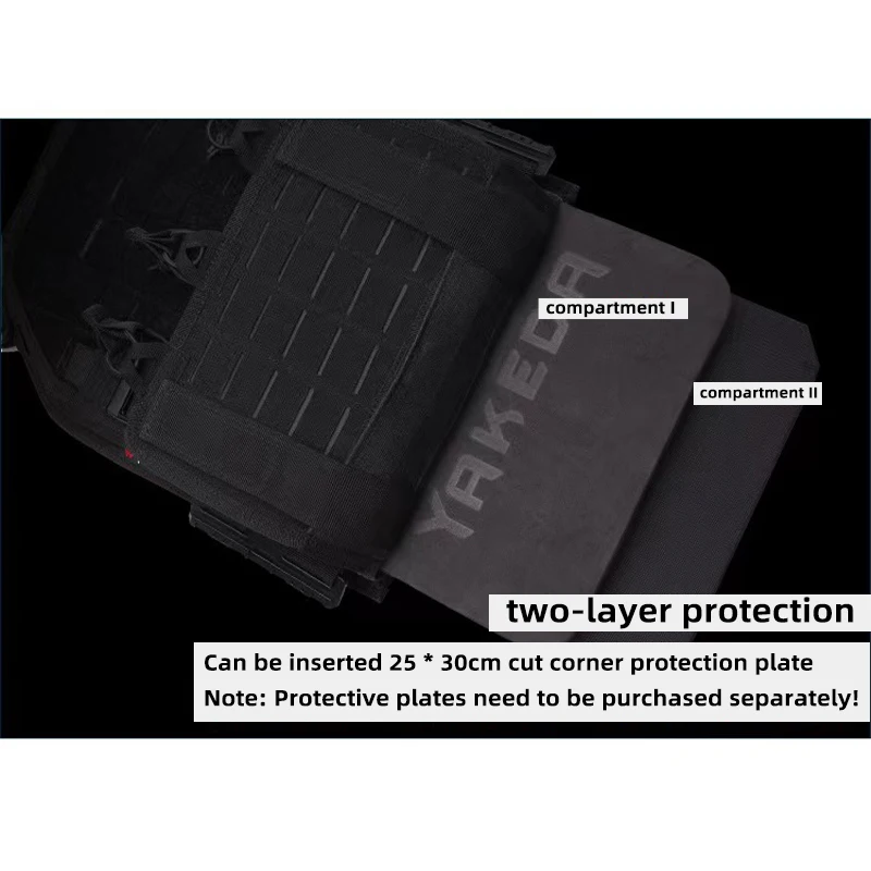 YAKEDA-Plaque de chasse DulglaOutdoor, Glasure réglable de protection, Équipement de saut Airsoft