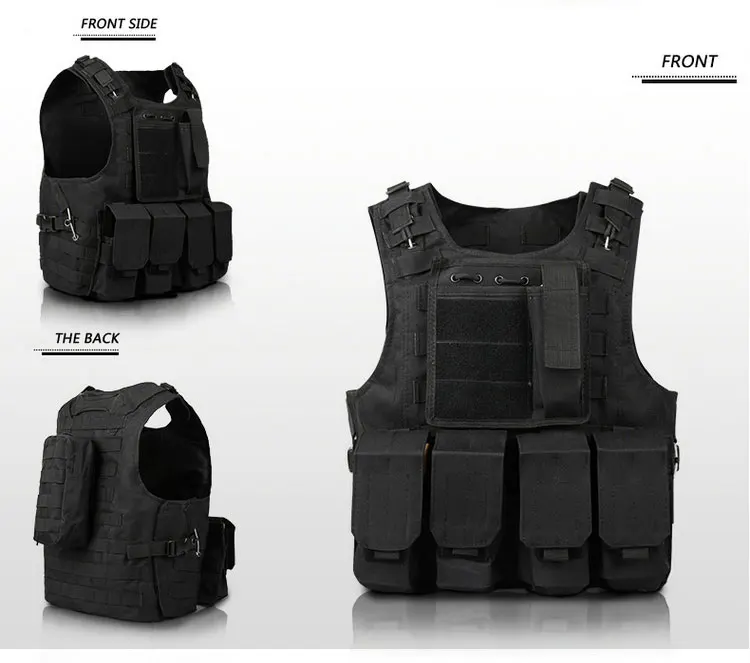 CamSolomon-Gilet de Sécurité pour la html, Vêtement d'Extérieur, Airsoft, Assaut, Molle