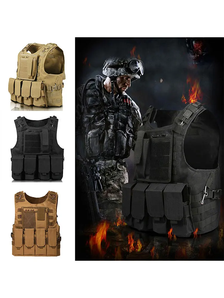 CamSolomon-Gilet de Sécurité pour la html, Vêtement d'Extérieur, Airsoft, Assaut, Molle