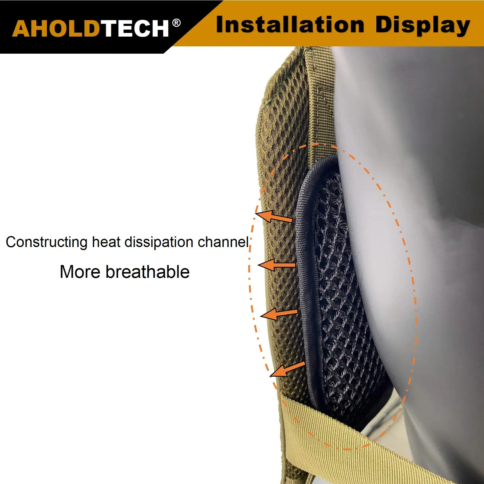 Coussin en maille 3D respirant pour sac à dos extérieur, coussretours de sangle Dulglaired, découpe laser, chasse, plaque de verre, Electrolux